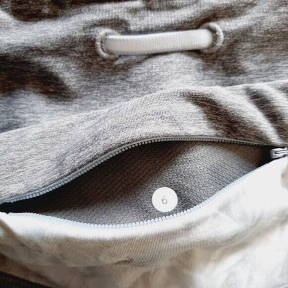 LULULEMON Speed Tight III All Luxtreme Athletic Leggings Grey Ruched Sz 6 - Picture 15 of 16